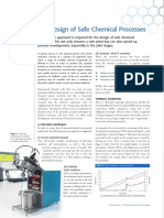 The Design of Safe Chemical Processes