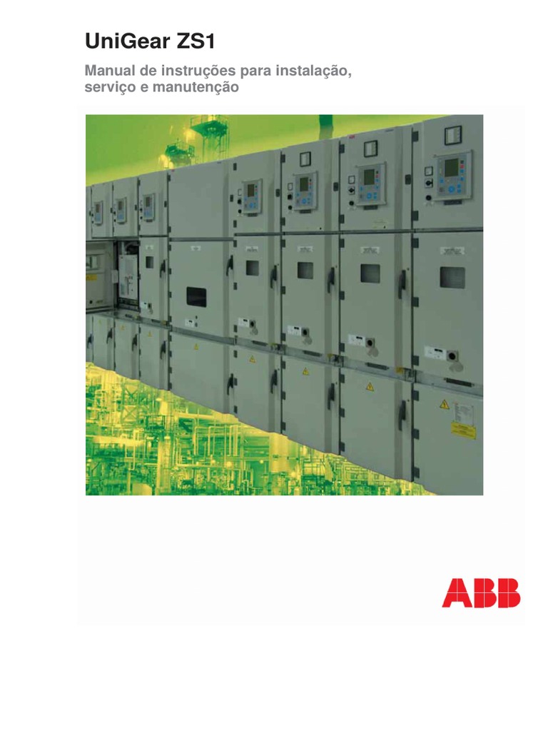 UniGear ZS1 Manual de Instrução Manutenção PDF Eletricidade
