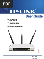 TPLink tl-wr941nd Broadband Router User's Guide