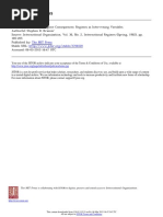 Krasner Structural Causes and Regime Consequencies Regime as Intervening Variables