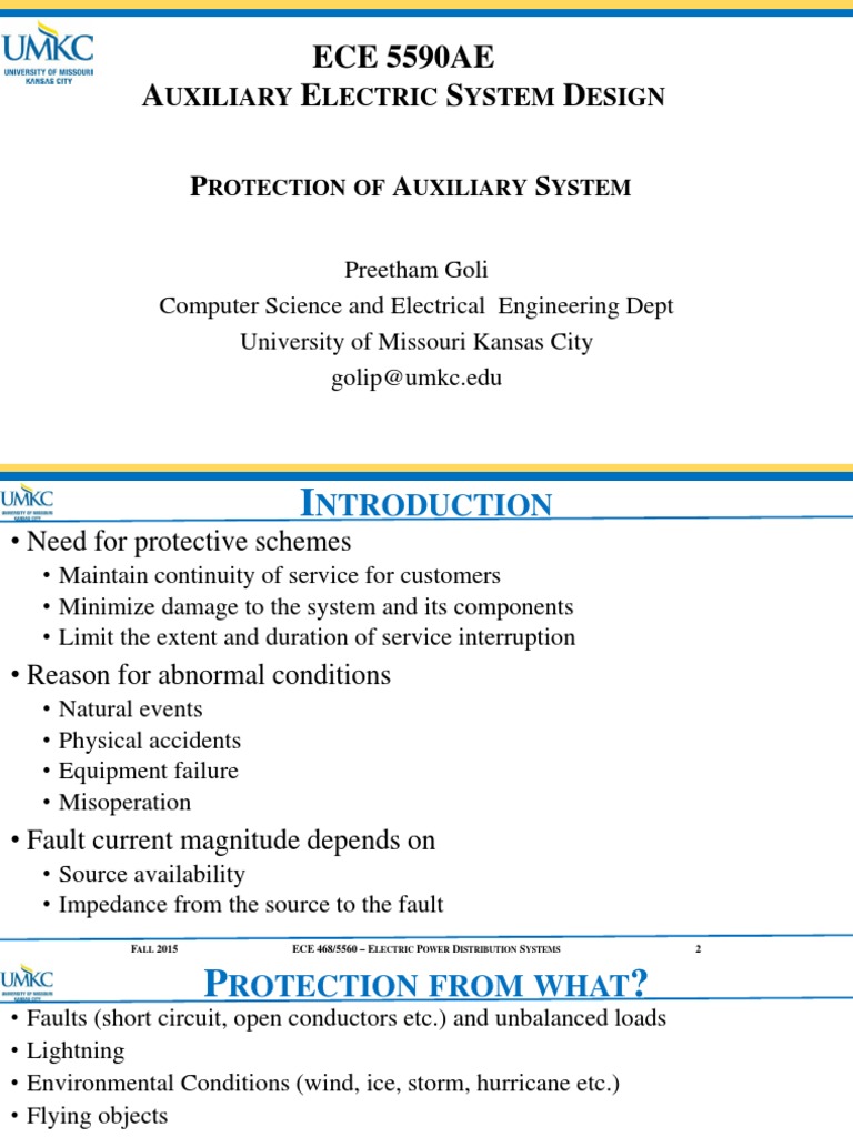 Auxiliary System Protection Design PDF Electrical Substation Relay