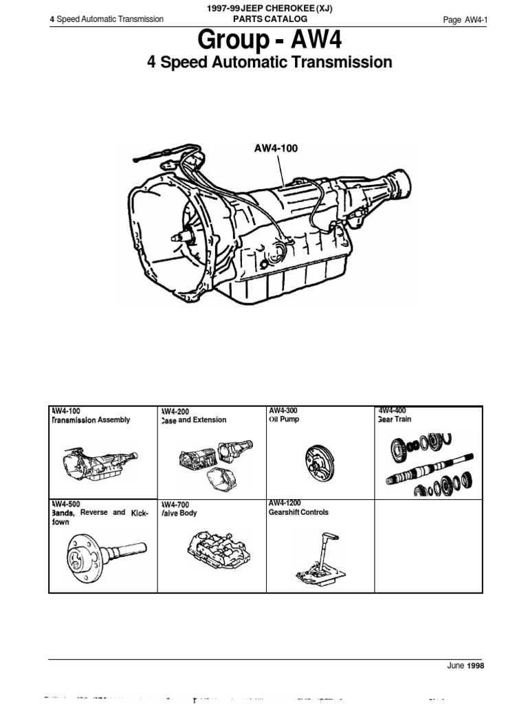 Group AW4 4Speed Automatic Transmission PDF Automatic
