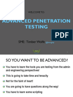 Advanced Pen Testing