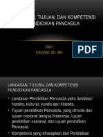 Landasan, Tujuan, Dan Kompetensi Pendidikan Pancasila