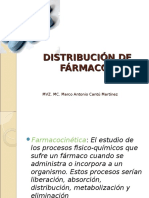 3.- Distribución de Fármacos