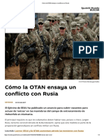 Cómo La OTAN Ensaya Un Conflicto Con Rusia