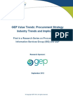 GEP Value Trends: Procurement Strategy Industry Trends and Implications