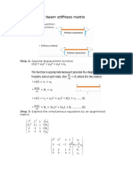 Derivation For Beam Stiffness Matrix: Step 1: Sign Convention