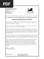 Polston Attorney's Press Release