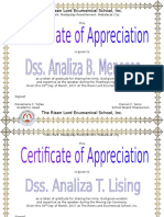 Certificate Pastora Zepp