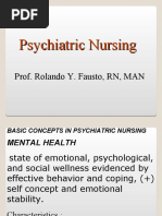 Psychiatric Nursing Notes by Dr. Fausto