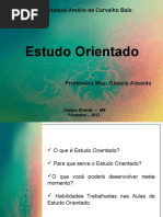 Estudo Orientado - Glaucia