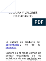 Cultura y Valores Ciudadanos