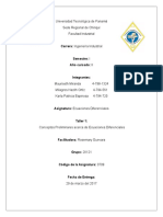 Conceptos preliminares sobre ecuaciones diferenciales