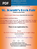 St. Joseph's Book Fair St. Joseph's Book Fair St. Joseph's Book Fair St. Joseph's Book Fair