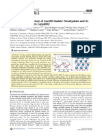 Unraveling The Structure of Iron (III) Oxalate Tetrahydrate and Its Reversible Li Insertion Capability