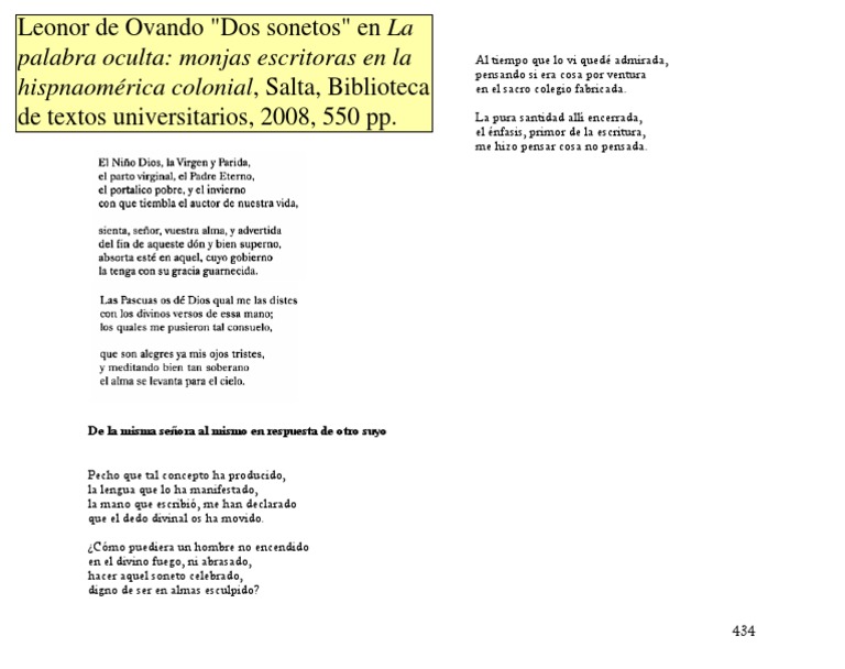 Leonor de Ovando, Dos PDF