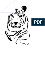 Plantilla Stencil Tigre