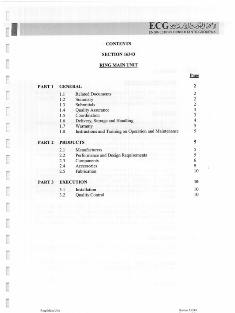 Ring Main Unit | PDF