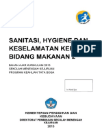 Sanitasi Hygiene k3 Bidang Makanan 2