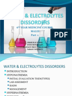 Water and Electrolytes Embalance (6th Year)
