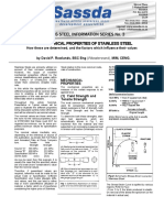 Mechanical Properties of Stainless Steel