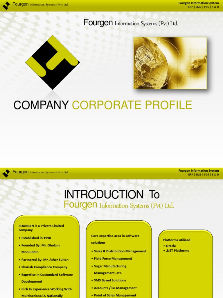 Fourgen Information Systems Overview | PDF | Point Of Sale | Enterprise ...