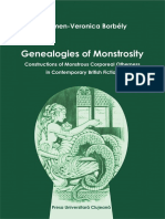 Genealogies of Monstrosity Constructions of Monstrous Corporeal Otherness in Contemporary British Fiction