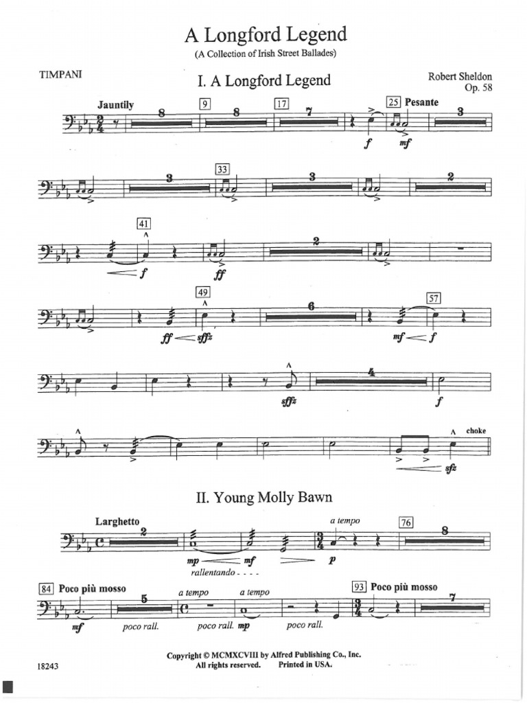 A Longford Legend Robert Sheldon (Percussion) PDF