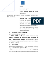 Demanda de Alimentos - Martha León