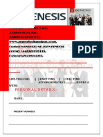 Application Job Offer Form Genesis Oil and Gas Consultants LTD United Kingdom PDF