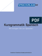 Sprachurlaub - de Grammatik Spanisch