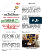 Moraga Rotary Newsletter March 28 2017