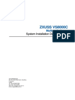 ZXUSS VS8000C (V1.0) Multimedia Server System Installation Debug Manual