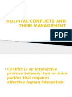 Hospital Conflicts and Their Management-A