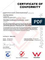 WaterMark Certificate of Conformity for Dyna-Pipe Systems