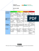 Rúbrica Para La Evaluación de Un Cartel