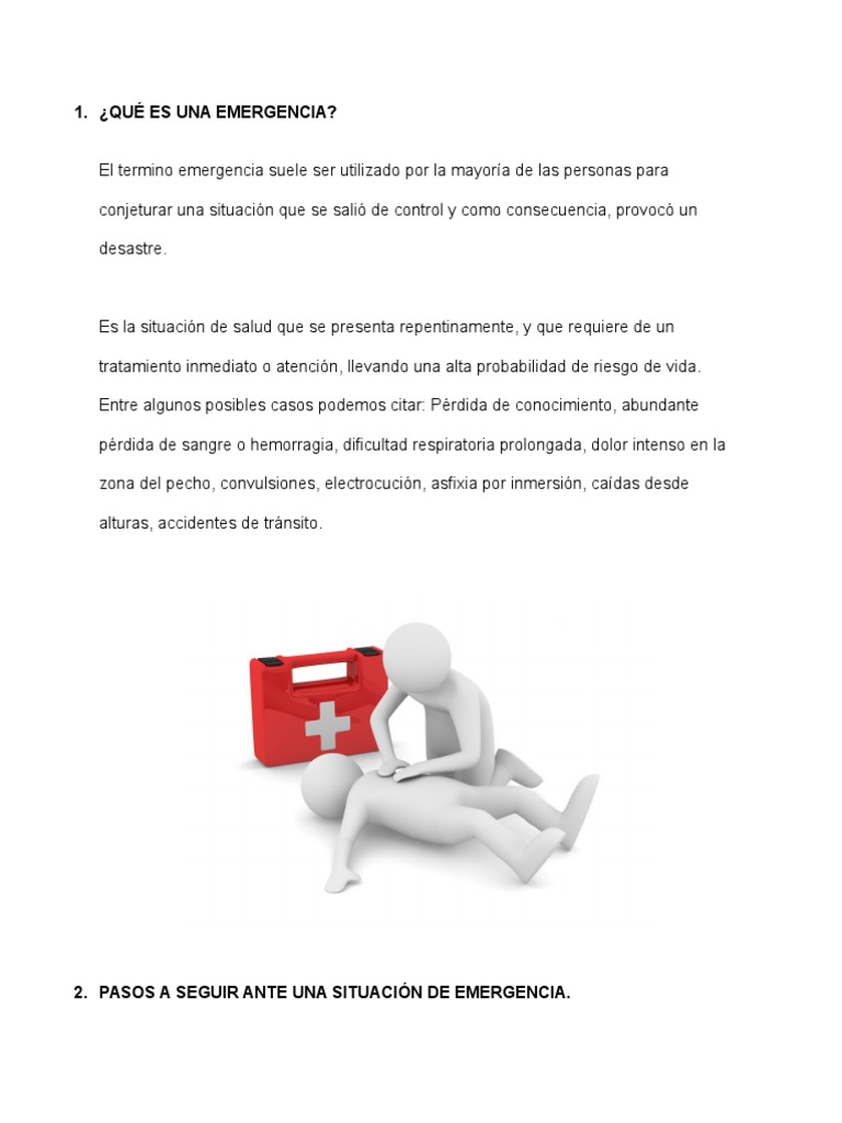 Qu Es Una Emergencia