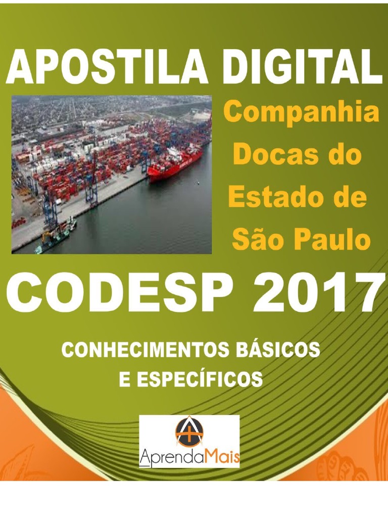 Apostila Codesp 2017 Engenheiro de Segurança Do Trabalho + Brindes ...