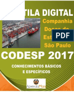 APOSTILA CODESP 2017 ANALISTA DE SISTEMAS + BRINDES