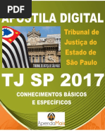 APOSTILA TJ SP 2017 ESCREVENTE TÉCNICO JUDICIÁRIO + BRINDES.