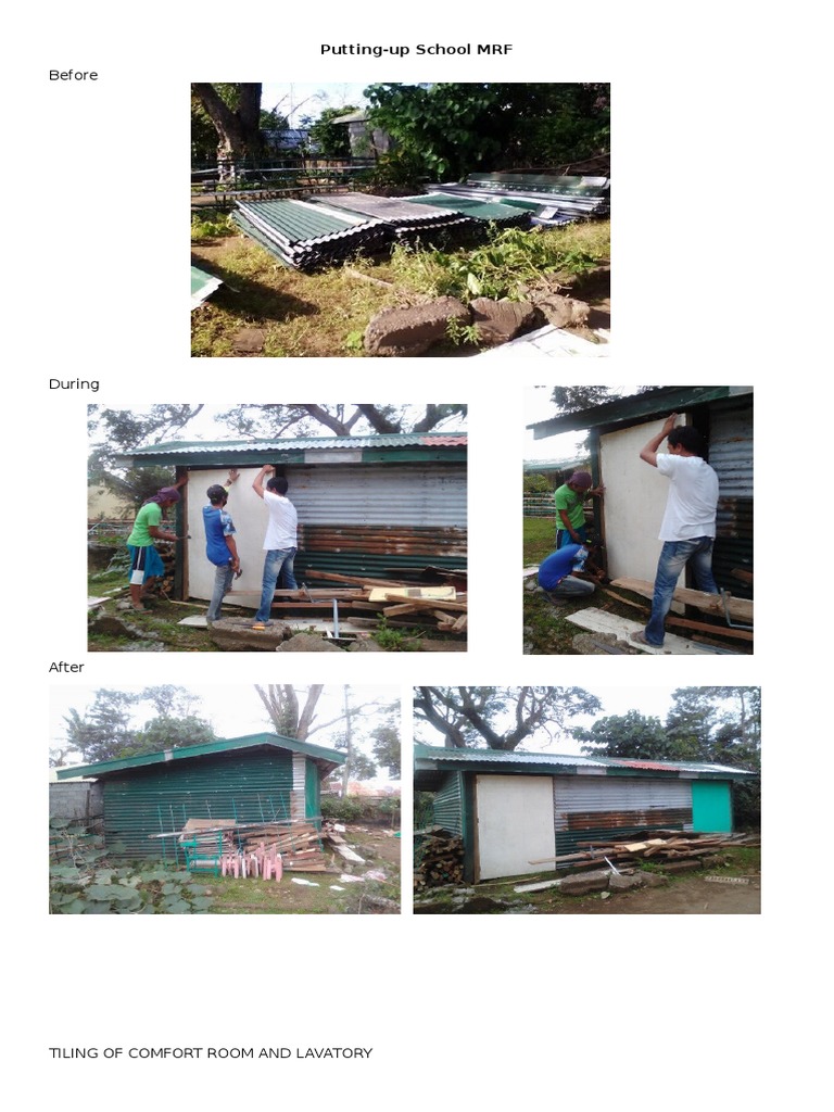 Before: Putting-Up School MRF | PDF