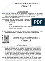 Economía Matemática 1 - Clase 13 - TecnoDef