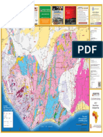 GEOLOGICAL MAP OF WEST AFRICA - Côte D'ivoire, Burkina Faso, Ghana, Mali, Guinea, Liberia