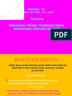 PermenPU 45 2007 Pedoman Teknis Pembangunan BGN