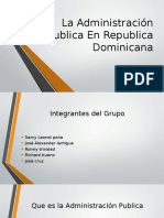 La Administración Publica en Republica Dominicana