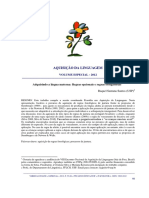 Adquirindo A Língua Materna Regras Opcionais e Regras Obrigatórias