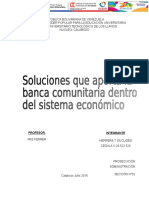 Ensayo Banca Comunitaria