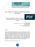 A Cidade Como Texto Não-Verbal - Leituras e Intepretações Acerca Da Psicosfera Do Medo No Bairro de Candelária, Natal-Rn