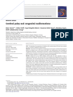 Cerebral Palsy and Congenital Malformations: Review Article